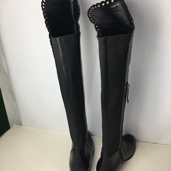 L. K. Bennett London Over The Knee Leather Boot - Picture 5 of 9